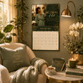 Becoming Her Healing Life Wall Calendar featuring the Healing Life cover in a styled product setting