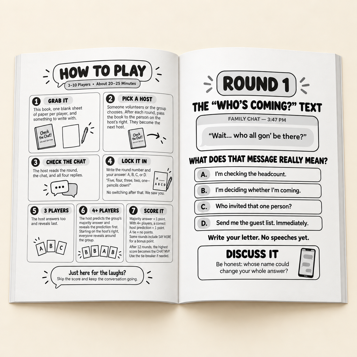Check the Chat! Holiday Edition | Good Gift Energy Game Book